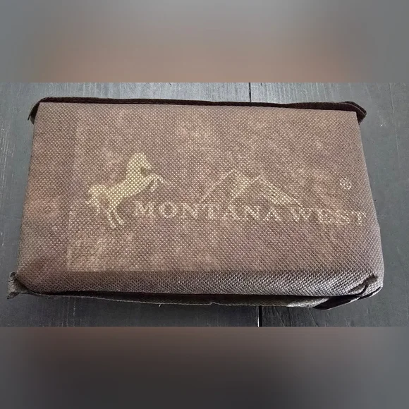 NWT Montana West Concho Collection Wallet Tribal Mandala Large Brown PU Leather - Picture 6 of 6